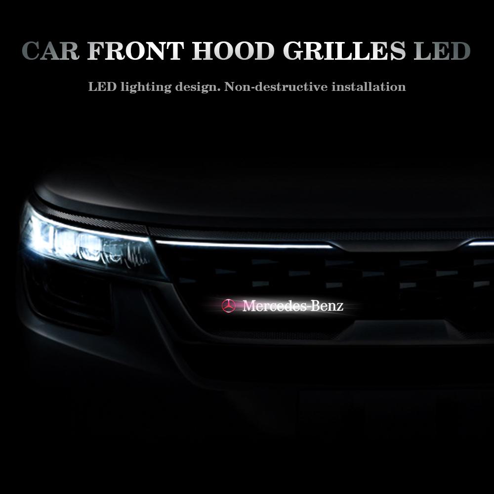 CRX1 Front Grille LED Emblem Light Illuminated Badge For Mercedes Benz AMG W205 C180 C200 C260 C300 W124 W126 W140 W168 W169 W176 Car