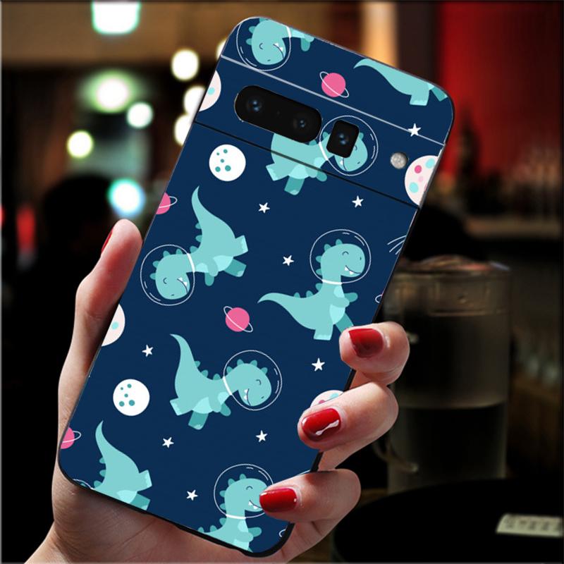 Phone Case For Google Pixel 10 9 Pro XL 9A 8 7 6 Pro Pixel 8A 7A 6A Pixel 8 7 6 5 Cute Dinosaur Baby