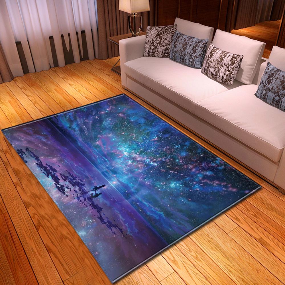 Simple Starry Sky Living Room Carpet Bedroom Dining Room Floor Mat Pattern Size