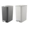 Slim Bathroom Trash Can 2 Gal/ 3 Gal Garbage Can with Lid Soft Close Step Pedal Trash Bin Odor Control Waste Bin for Bathroom Bedroom Kitchen Office