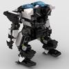 Non-Toxic Moc Marine Biology Series Big White Shark Mech Robot Alternative Special Armor Assembly Toy Building Blocks