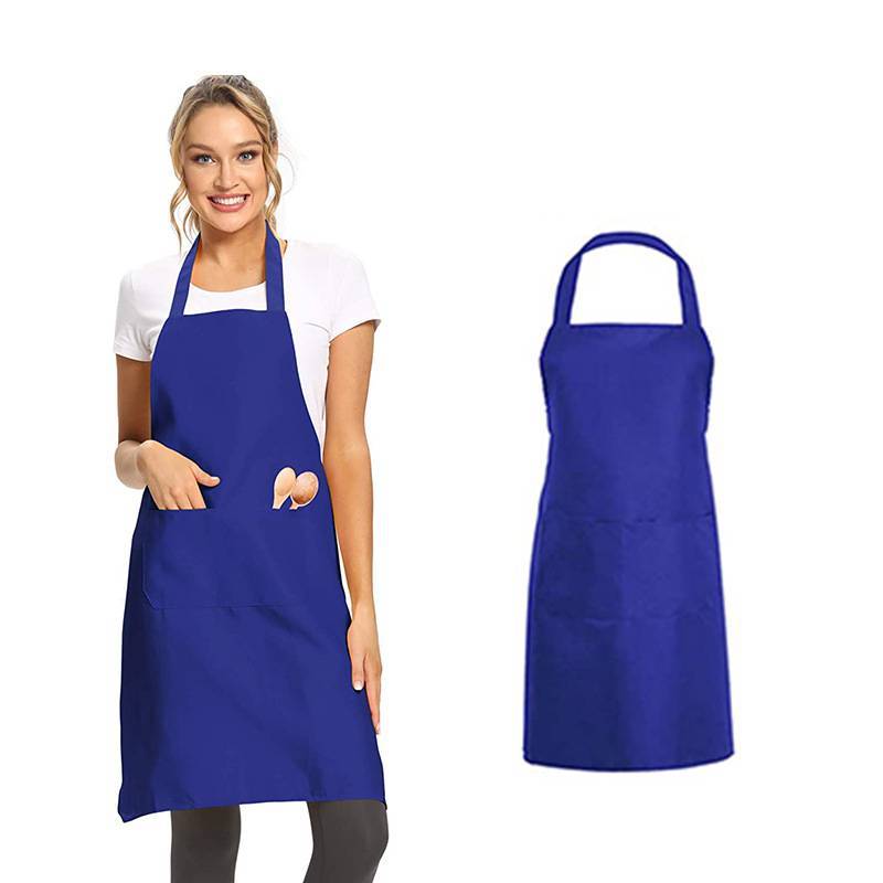 Moderner Polyester-Schürze mit einfarbigem Design für Restaurant- und Küchengebrauch