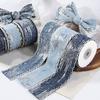 4cmx10Yards Denim Shiny Sequin Tassel Design Gift Wrapping DIY Materials Scrapbooking 1 Roll