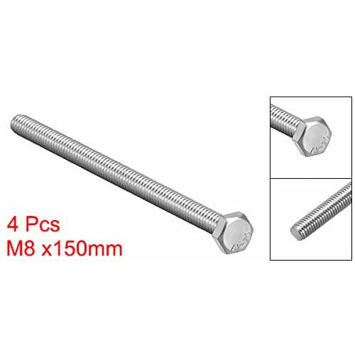 uxcell Hex Bolt and Nut Assortment Set, M8 x 150mm, 304 Stainless Steel, 4-Piece Set