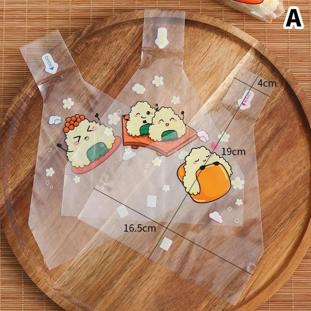 50Pcs Making Mold Sushi Bag Onigiri Nori Seaweed Onigiri Wrap Plastic Bags