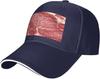 Berretto da Baseball con Stampa di Bistecca di Manzo Crudo Poliestere Regolabile Snapback Casual per Adulti Sport all'Aperto