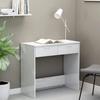 VidaXL Desk White High Gloss 80x40x75 Cm Chipboard