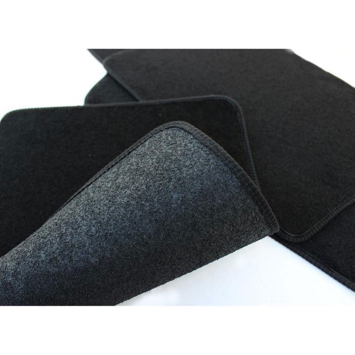 J&J AUTOMOTIVE | Tapis De Sol Noir Velours Sur Mesure Peugeot 207 2006-2014, Antidérapant