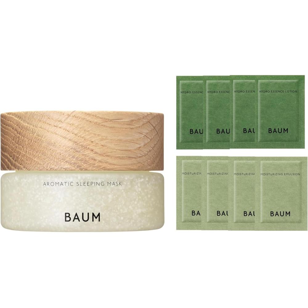 Shiseido Baum Ароматическая ночная маска + Набор для ухода за кожей на 2 дня   Маска