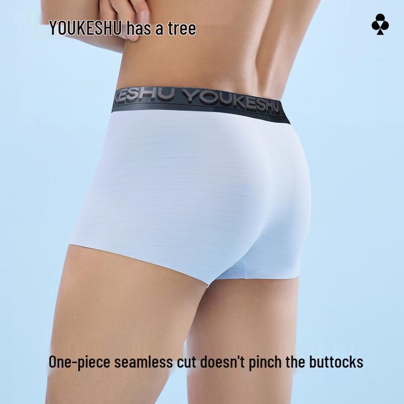 Men's Ice Silk Antibacterial Boxer Briefs