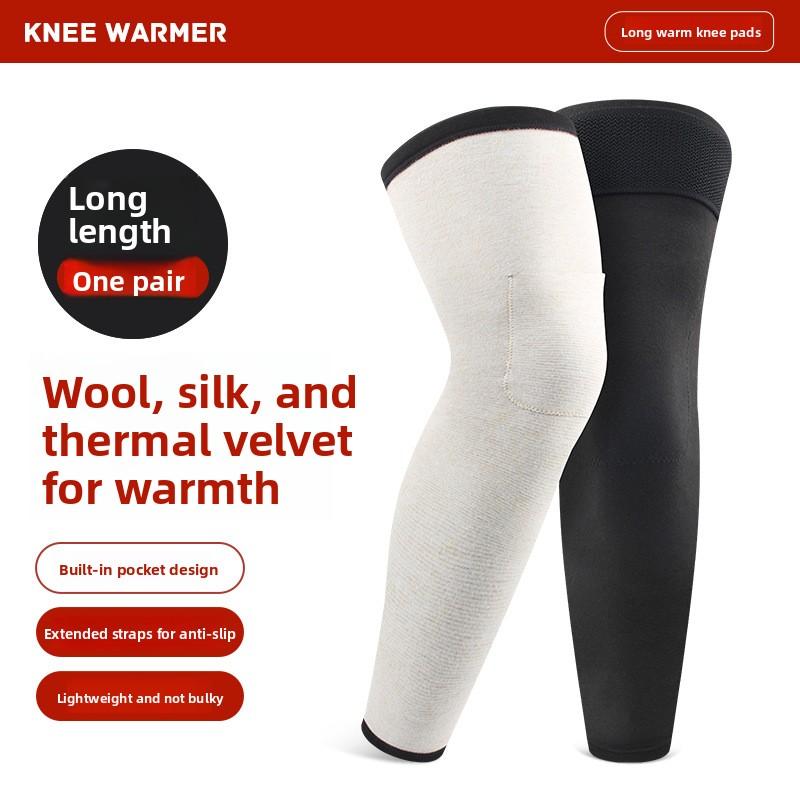 Wool Knee Pads with Heat Generation, Warmth Retention, and Skin Care in One Step, Full of Elasticity and Fitting the Knees