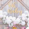 2pcs Wood Baby Sign Baby Shower Banner for 1st Birthday Backdrop Baby Party Banner Event Decorations for Gender Reveal Backdrop