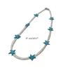 Starfish Charm Choker Chain Beaded Necklace for Women Stylish Neck Jewelry Gift