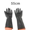 NHZHIW Schwarz 55cm Säure-Alkali-Beständige Latex-Arbeitshandschuhe