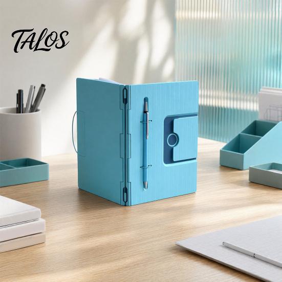 Cuaderno Expansible Infinito, Diario Reutilizable Modular DIY con Portabolígrafos, Cubierta Impresa en 3D para Oficina Escuela, Bloc de Dibujo