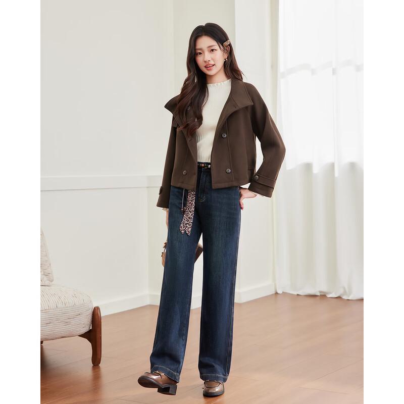 IEF Petite Women's Vintage Woolen Coat