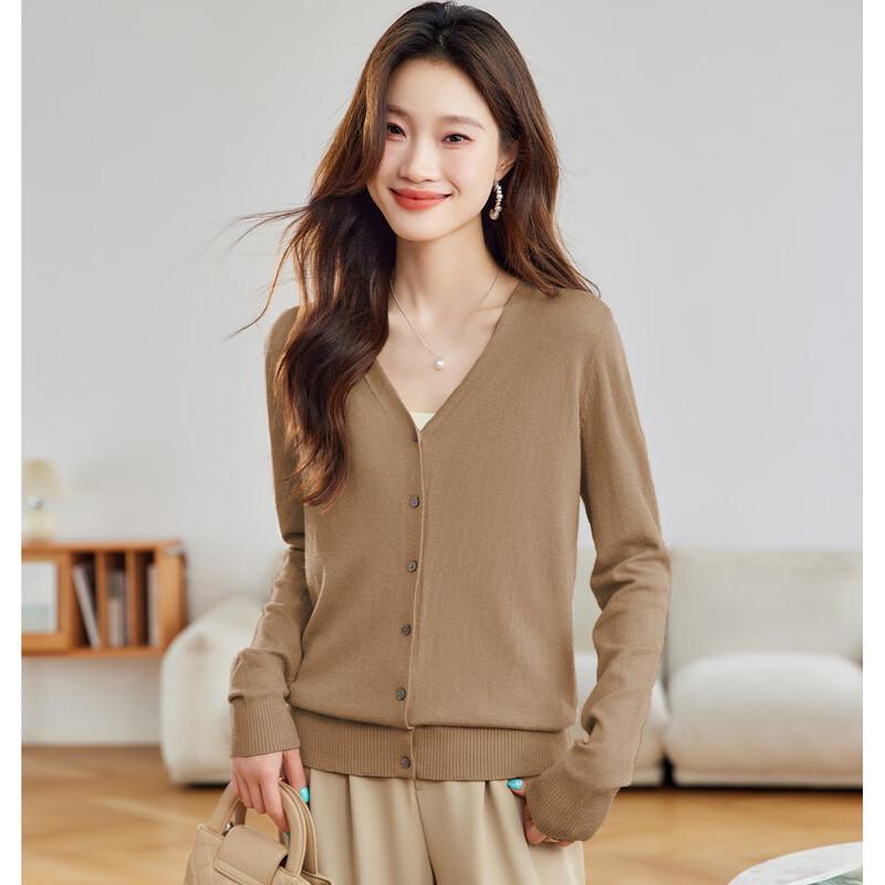 SNOWFLYING Women s V-Neck Knit Cardigan XL