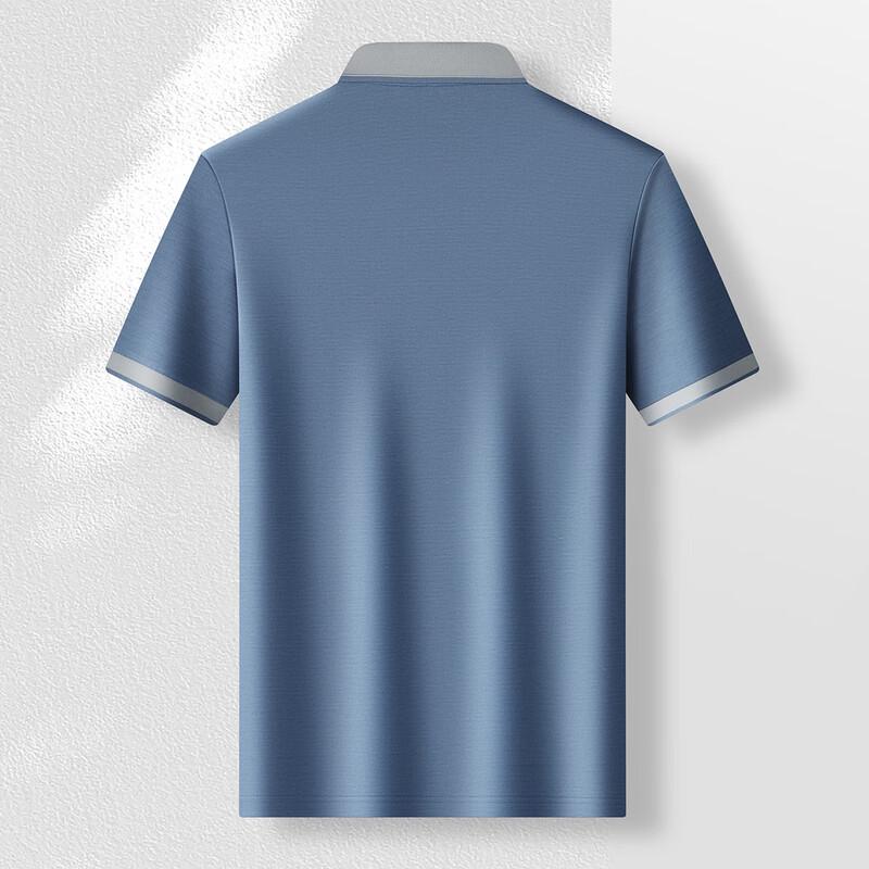 MONTAGUT Men's Silk Blend Polo T-Shirt