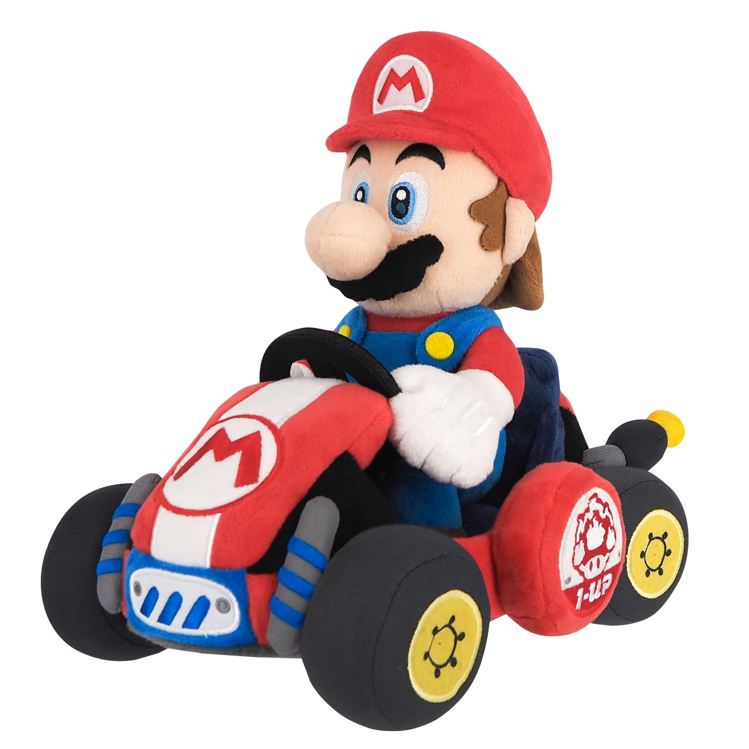 Sanei Boeki Super Mario Mario Kart World Mario Plush Toy W17×D27×H22.5cm MKW01