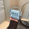 Fashion Solid Color Rivet Decoration Women Casual Mini Shoulder Chain Bag For Casual Outings