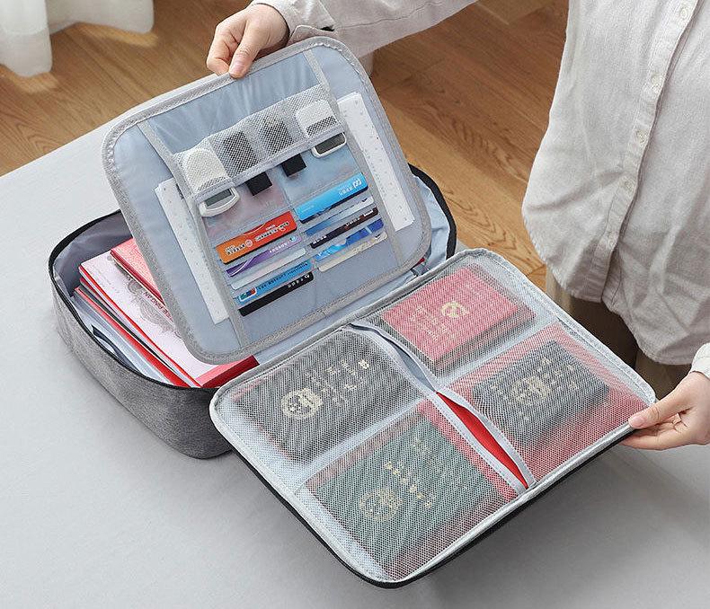 Mehrschichtige Aufbewahrungstasche für Karten, Ausweise und Dokumente