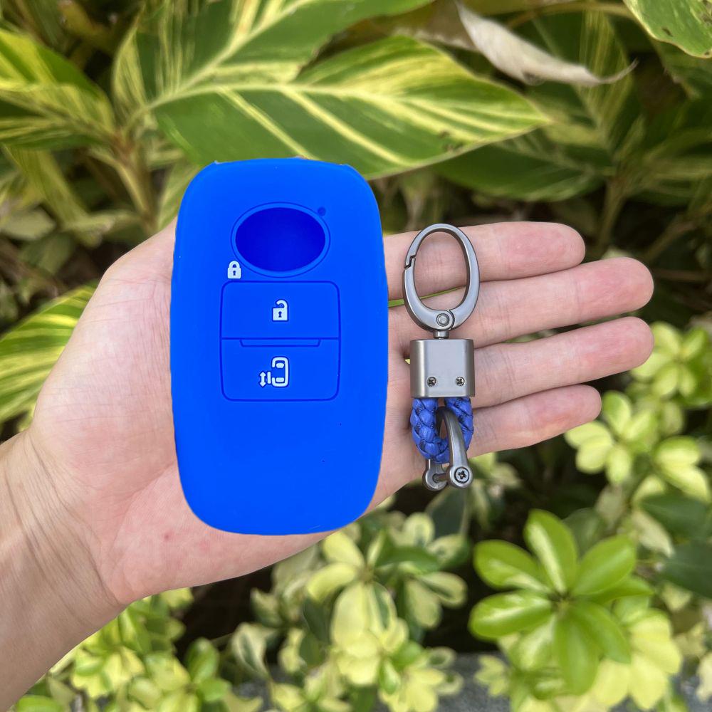 Rubber Car Key Fob Cover Silicone Protector Case Shell for Toyota RAIZE for Daihatsu Rocky 3 Buttons Auto Key Chain Accessories