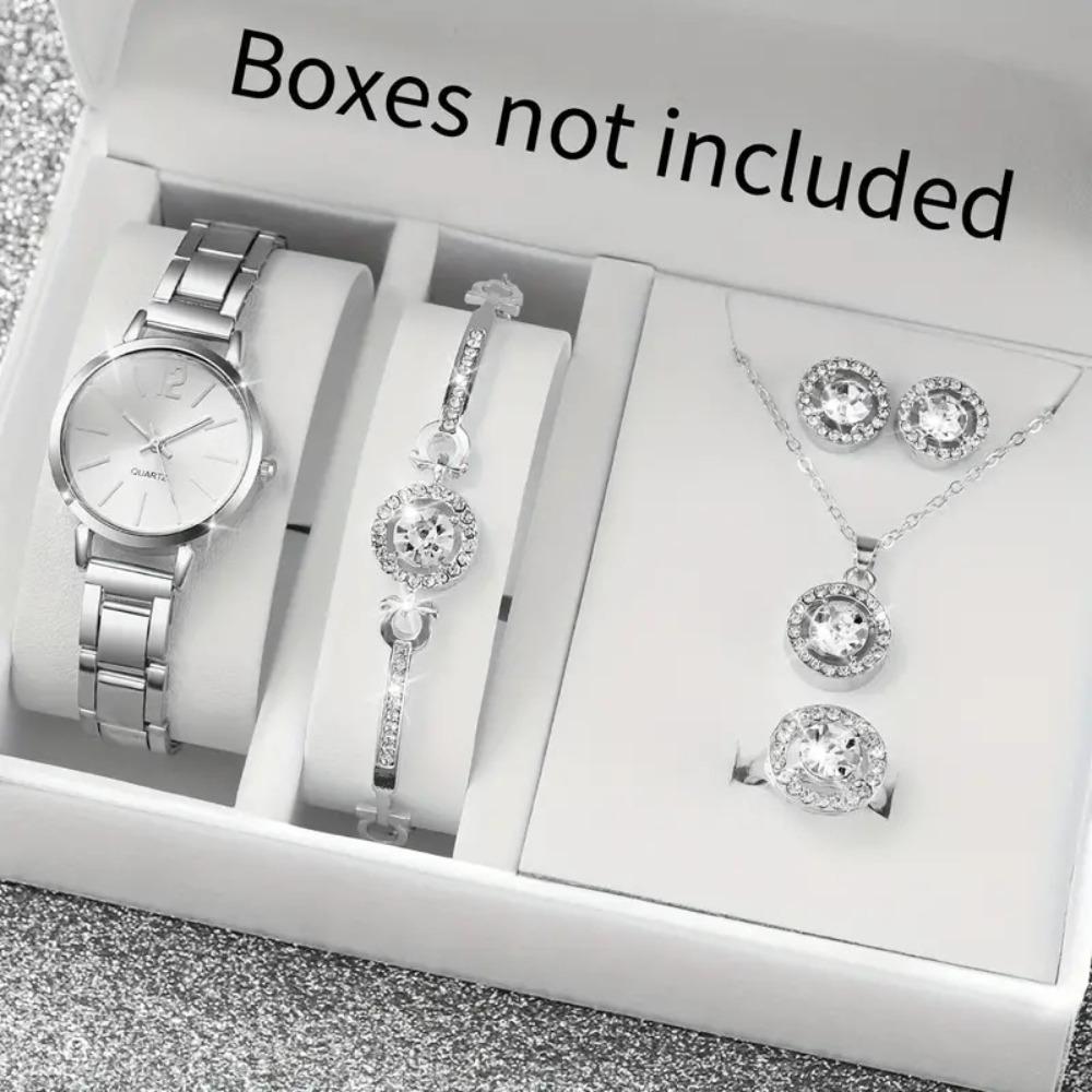 Ladies Watch Temperament Steel Belt Ladies Watch Watch, Simple Trend Ladies Quartz Watch Bracelet Set