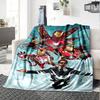 Iron Man Suit Evolution Flannel Blanket Super Soft Warm Cozy Blanket For Sofa Bed Office Travel Allseason Home Decor Gift