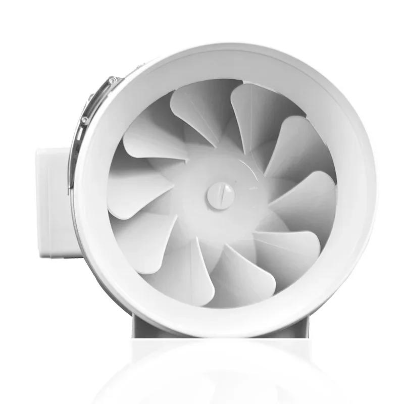 4/5/6 Inch Exhaust Fan Home Silent Inline Pipe Duct Fan Bathroom 220V Extractor Ventilation Kitchen Toilet Wall Air Cleaning