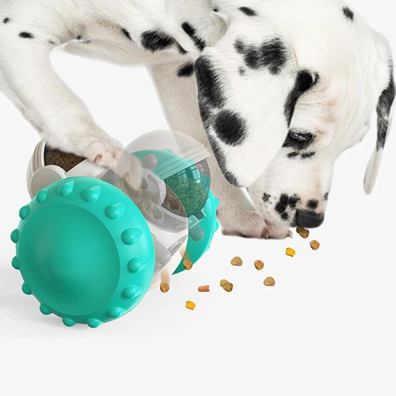 Giocattoli puzzle per cani Giocattoli interattivi a forma di tumbler per cibo per animali domestici Mangiatoia lenta Giocattolo per cuccioli Dispenser di snack e premi per cani e gatti Prodotti per l'addestramento per animali domestici