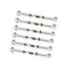 6Pcs Aluminum Alloy Adjustable Push RodsTurnbuckle Rod Linkage Accessories for RC Car Modelssilver