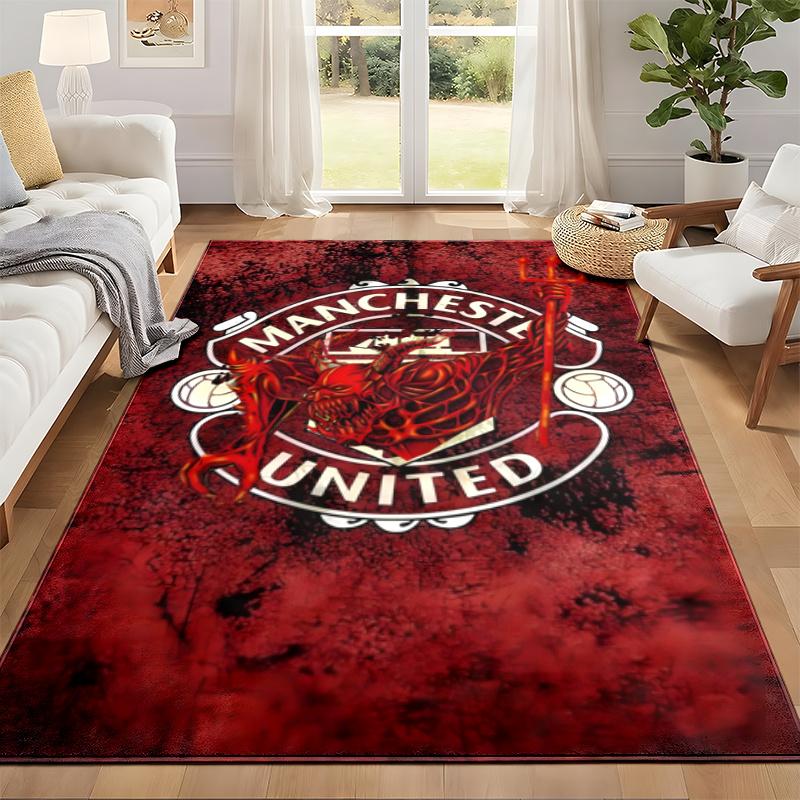 FC Manchester Carpet Door Mat for Living Room or Bedroom Protective Mat Under Chair Office Decoration Christmas Gift Birthday Present