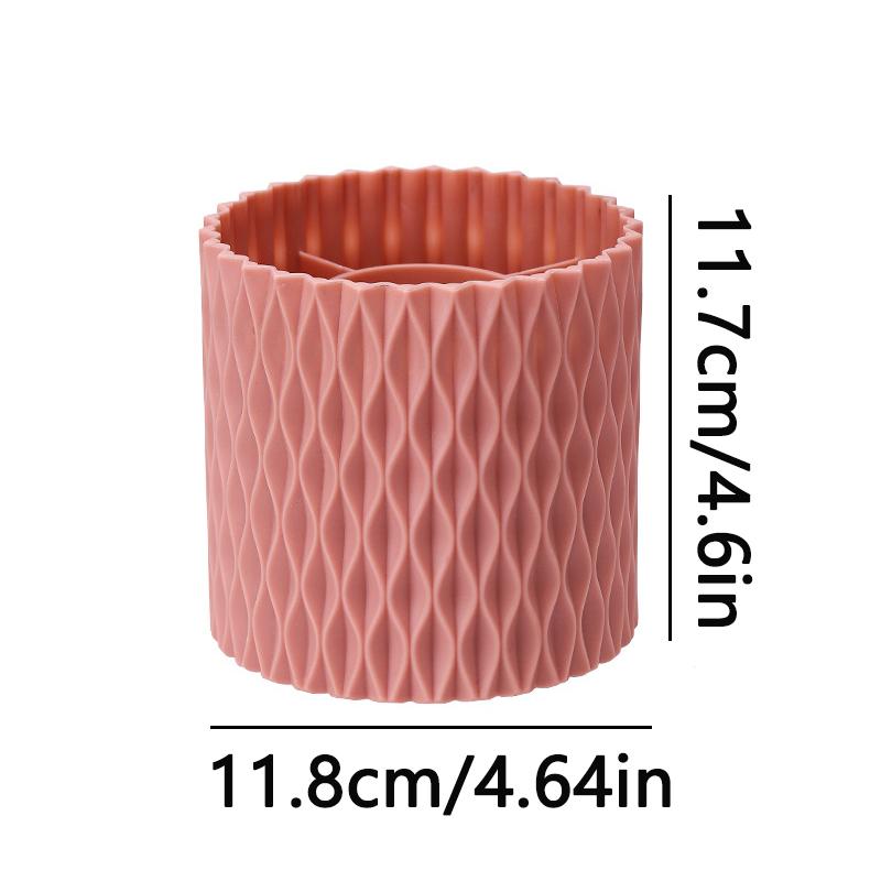 Household 360° RotatingMakeup Brushes Holder Eyebrow Pencil Eye Shadow Brush Storage Box Suitable For Dressing Table