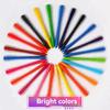 12/18/24/36 Colors Non-dirty Hand Plastic Crayons Washable and Erasable Color Crayons Children’s Painting School Office Supplies