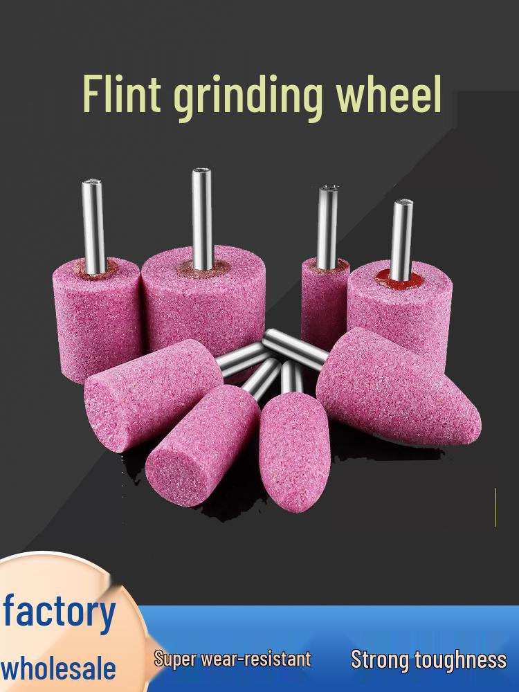 Flint 3mm Blue Corundum Grinding Wheel Head for Metal Rust Removal & Polishing, Electric Drill Grinder Attachment.