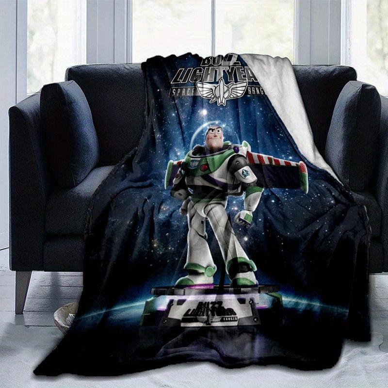 

1pc Buzz Lightyear Printing Blanket - Soft, All-Season Throw for Office Blanket, | Personalized Gift with Adorable Cartoon Design 80cmx120cm(31inx47in)