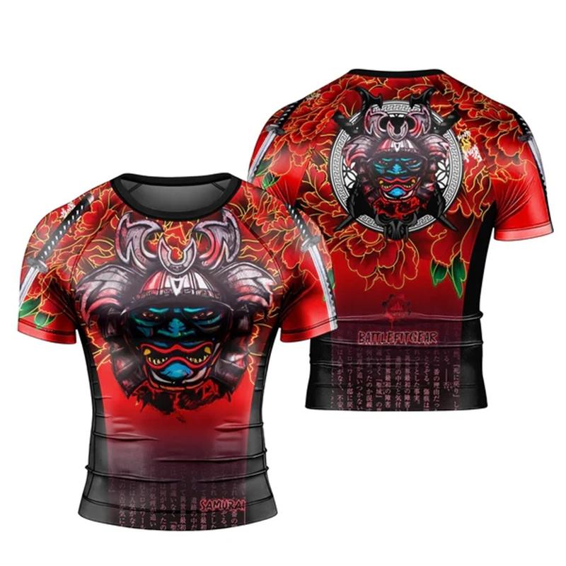 

New Summer Cartoon Samurai 3d Printed Harajuku Men S T Shirt Sports Comfortable Short Sleeve Dragon S