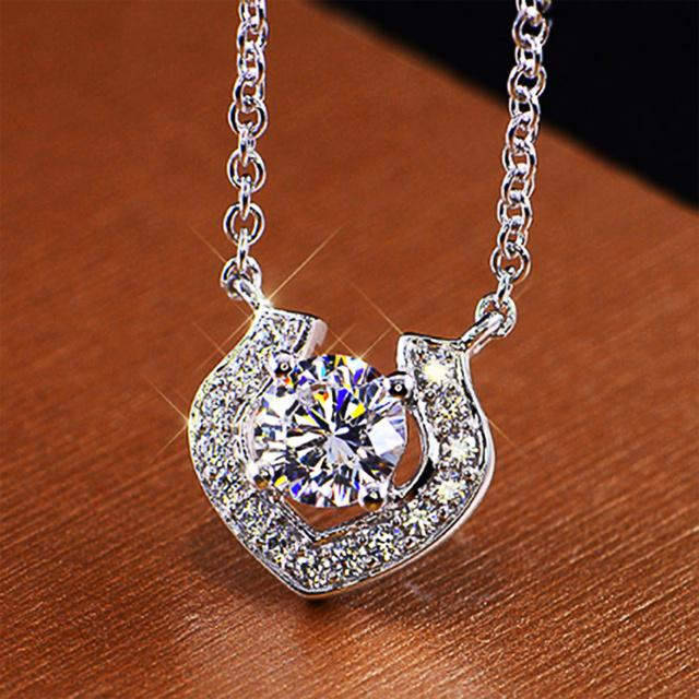 

Новое модное универсальное серебряное ожерелье для женщин, высококачественные элегантные аксессуары, повседневная одежда для девочек, эффектные ювелирные изделия 45cm