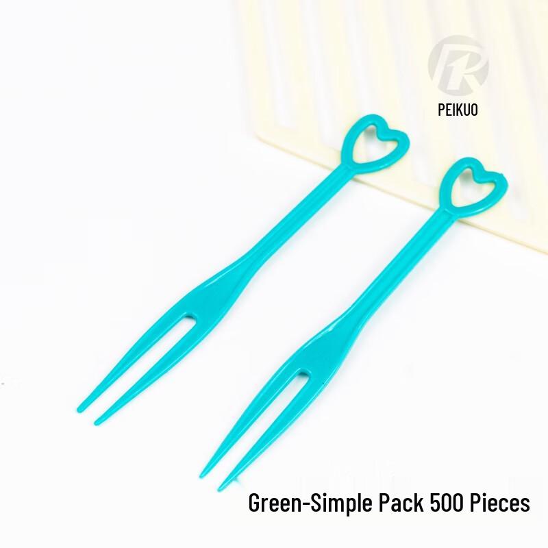 Zhaoran Disposable Heart-shaped Plastic Fruit Forks