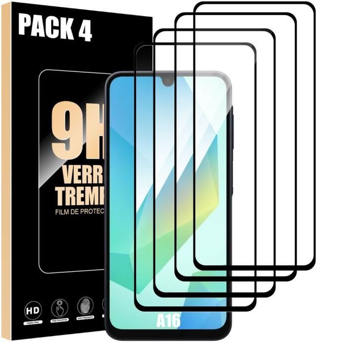 Film de protection en verre trempé - Samsung - Galaxy A16 - 4 pièces - Anti-rayures 9H - Installation facile