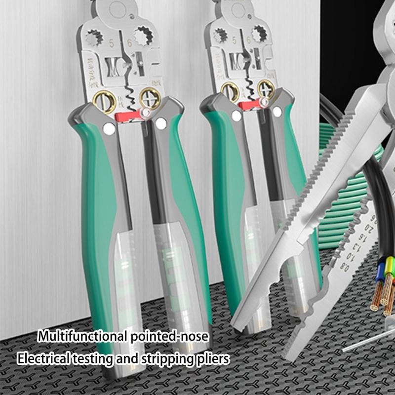 Industrial Steel Wire Stripper & Crimping Tool with Ergonomic Handle Simple To Operate for Precise Wiring Tasks