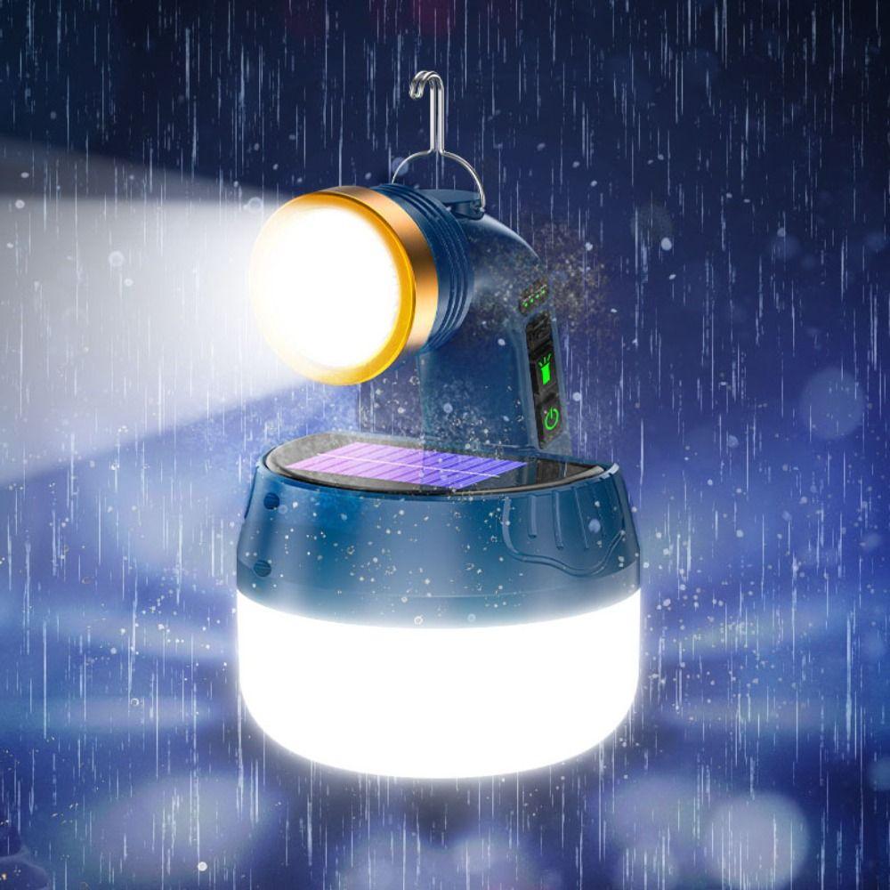 Rechargeable Portable LED Flashlight Waterproof Lightweight Camping Lantern Solar Recharge LED Technology Solar Lantern
