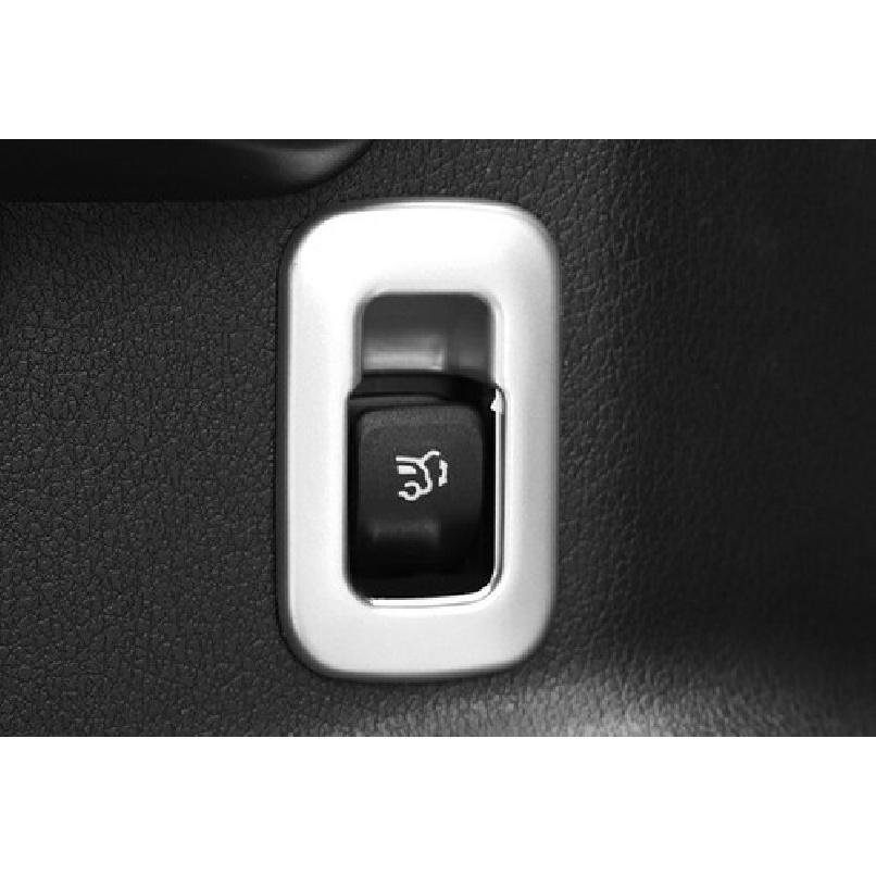 -22 Matte Silver Tailgate Rear Door Switch Cover For Benz GLA W156 Car Inner