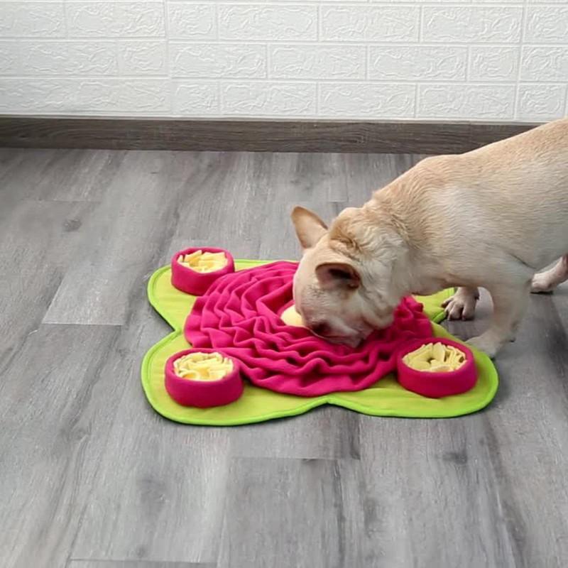 Dog Snuffle Mat Toy Mental Stimulation Training Non-Slip Portable Scent Enrichment Pad Indoor Outdoor Use
