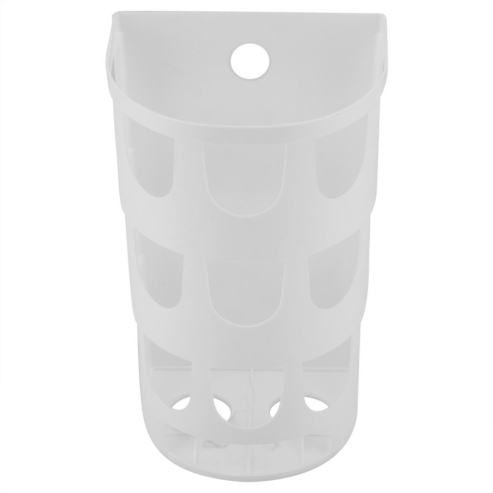 Plastic Wall Mounted Trash Bag Rubbish Bags Storage Box Kitchen Bedroom Bathroom(White)