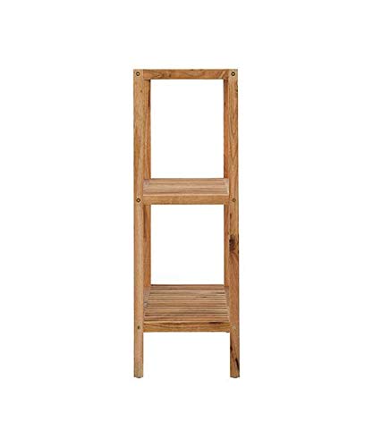 Francfranc Min Wide Shelf, Natural (W650xH845) - Rack, Natural Wood, Wooden Shelf, Wall Shelf