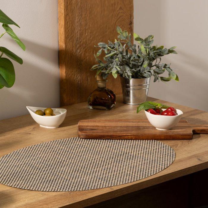 Set de table 35 x 48 cm Maholi noir et blanc