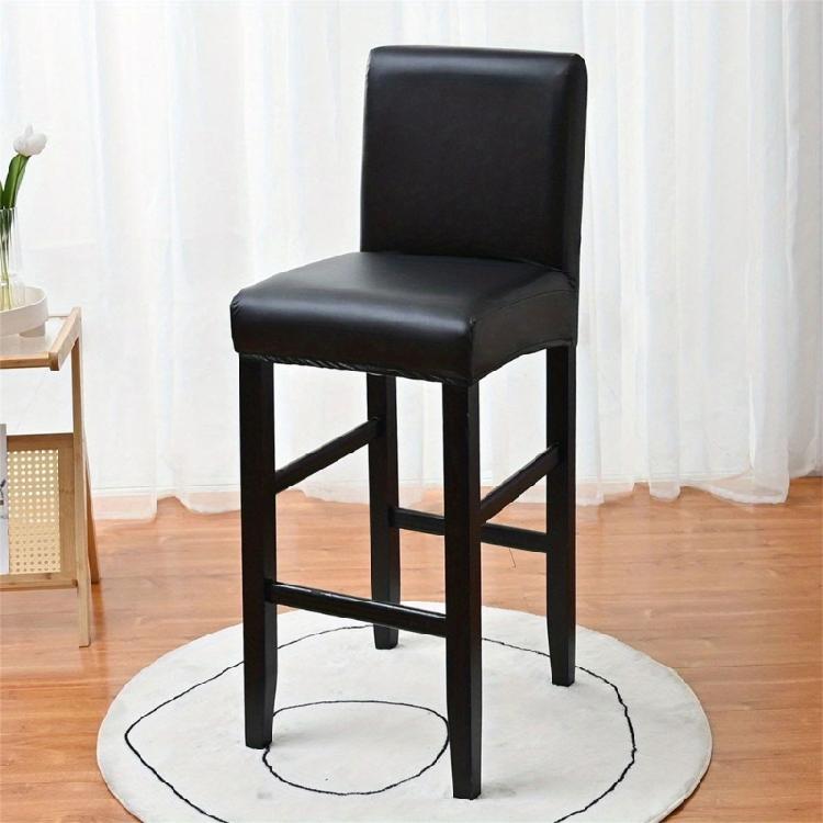 Protective PU Leather Bar Stool Covers Barstools Covers Preventing Dent And Hair For Multiple Setting Protectors