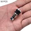 50pcs Universal Motorcycle Bicycle Auto Tubeless Vacuum Tire Valve Nozzle