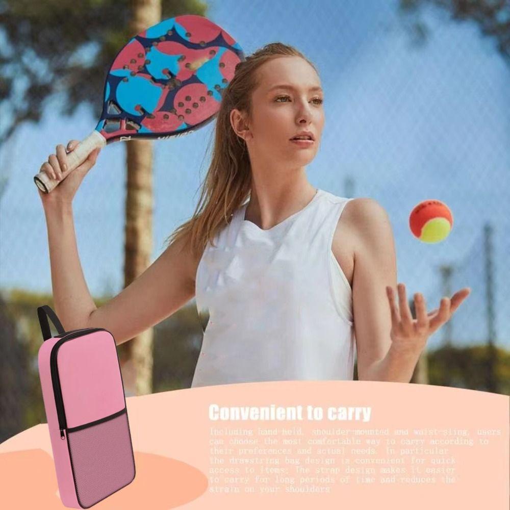 Large Capacity Pickleball Crossbody Bag Pickleball Racket Bag  Exercise Gym Equipment